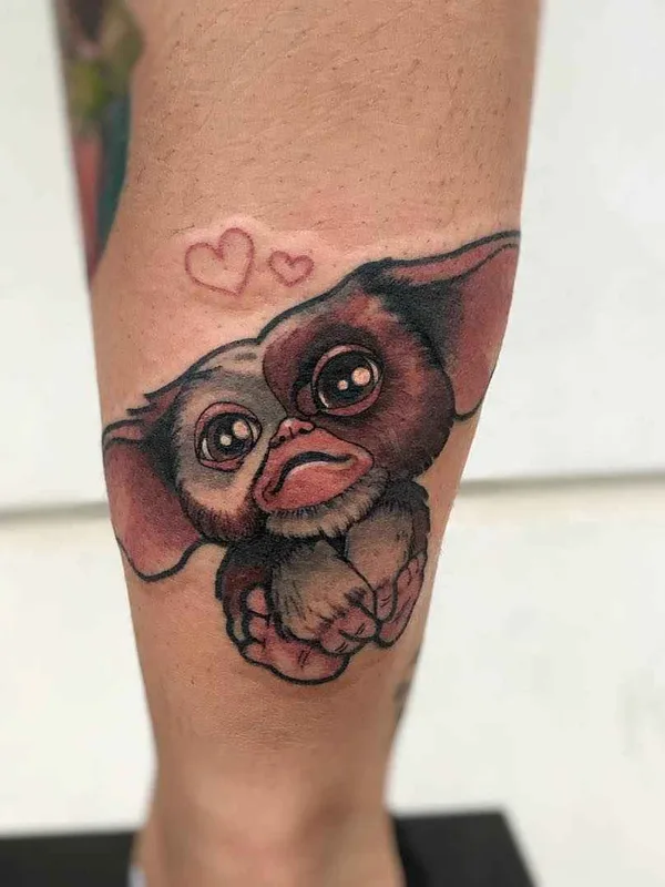 color illustrative tattoo on calf #14002 | Tattoo Artist Michela Bottin