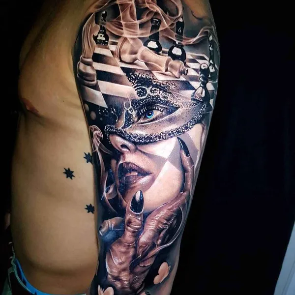 Авторская tattoo by Benji Roketlauncha Ortega in Sydney