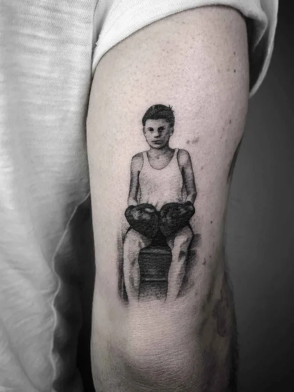 Dotwork tattoo by Nathan Kostechko in Los Angeles