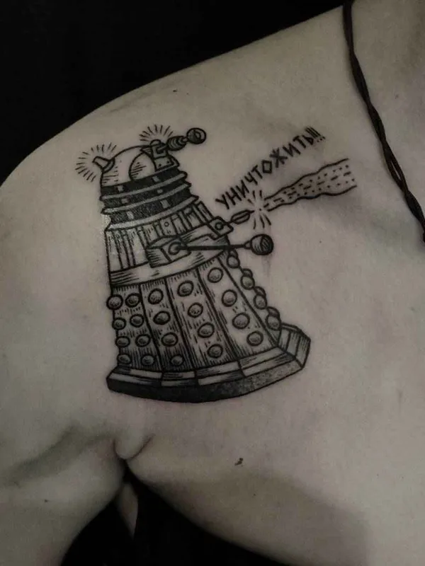 black blackwork татуировка на shoulder #14652 | Тату мастер Andrey Kichatov