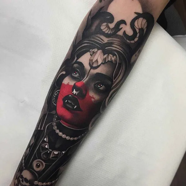 Neo Traditional tattoo by CRISTIAN CASAS in Santa Cruz de Tenerife