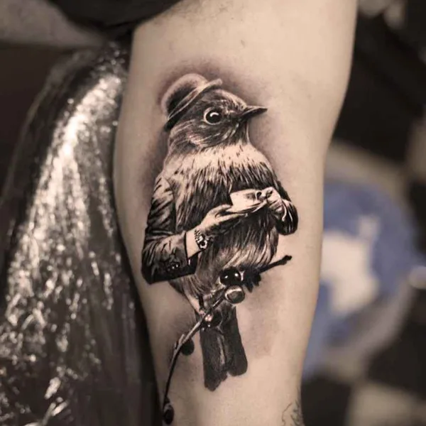 Abstract tattoo by Adrian Lindell in Stockholm
