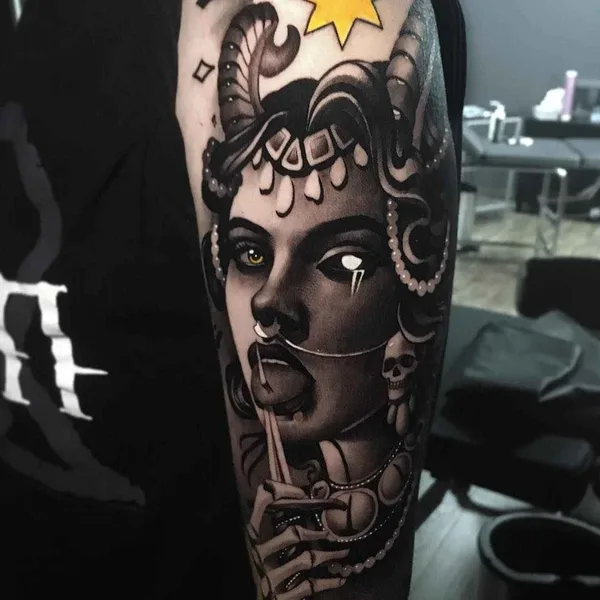 Neo Traditional tattoo by CRISTIAN CASAS in Santa Cruz de Tenerife