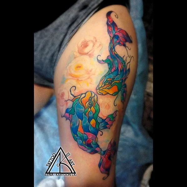 Авторская tattoo by Елена Кузнецова in Москва