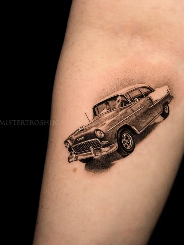 black and grey black and grey Tatuaggio su forearm #63161 | Tatuatore Дмитрий Трошин