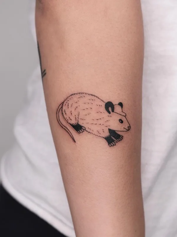 black linework 타투 부위 forearm #63220 | 타투이스트 Katya Krasnova