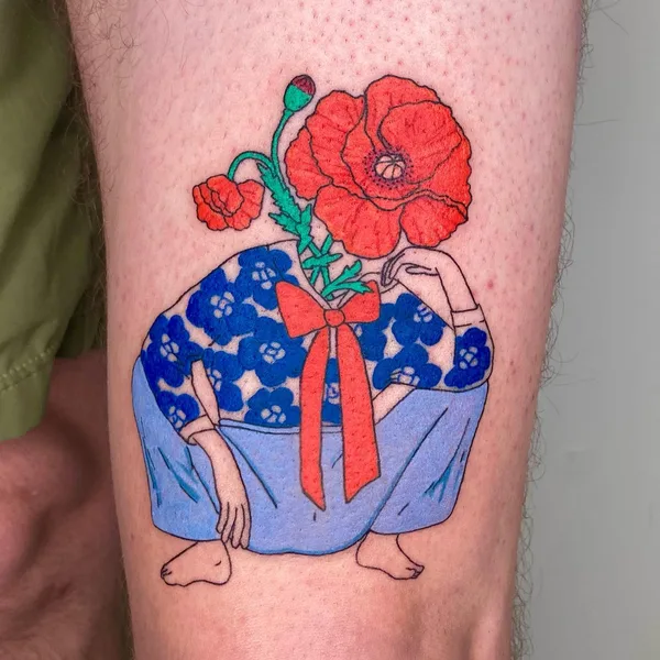 Author's Style tattoo by happyfishhead in Portland