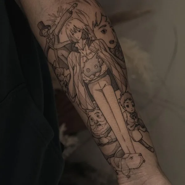 Anime tattoo by Andrey Dopinguin in Frankfurt am Main