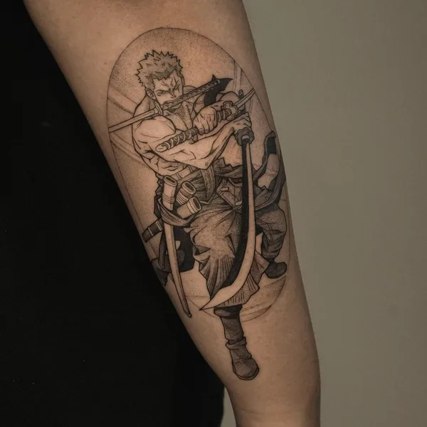 Anime tattoo by Andrey Dopinguin in Frankfurt am Main