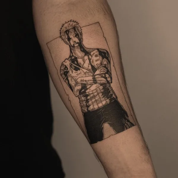 Anime tattoo by Andrey Dopinguin in Frankfurt am Main