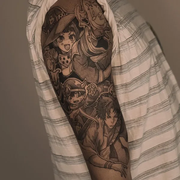 Anime tattoo by Andrey Dopinguin in Frankfurt am Main