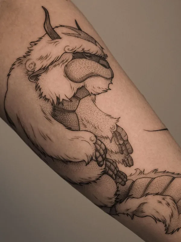 black and grey blackwork tattoo on forearm #63264 | Tattoo Artist Andrey Dopinguin
