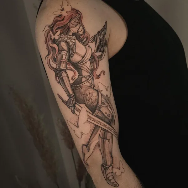 Anime tattoo by Andrey Dopinguin in Frankfurt am Main