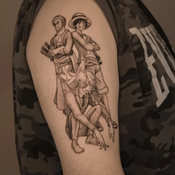 Anime tattoo by Andrey Dopinguin in Frankfurt am Main