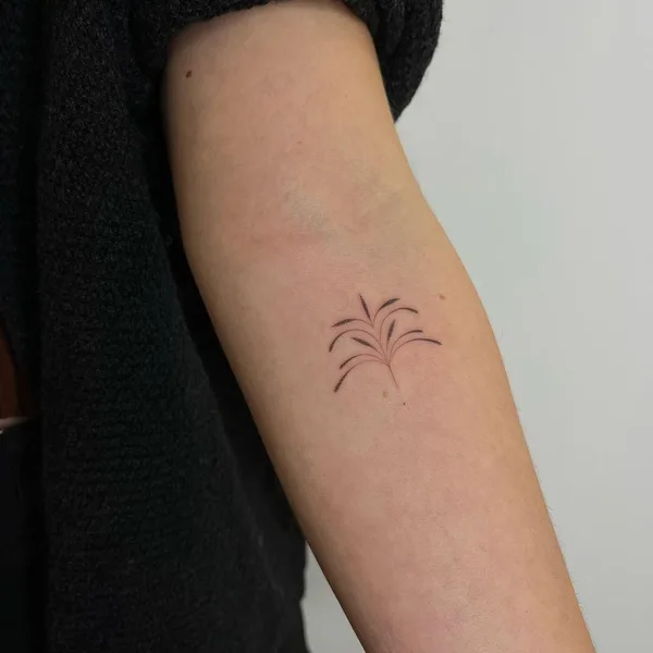 Botanical tattoo by Lara Maju in Hamburg
