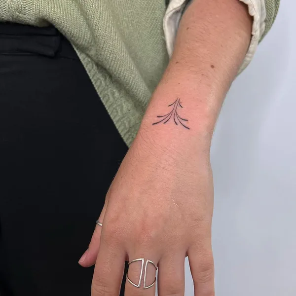 Botanical tattoo by Lara Maju in Hamburg