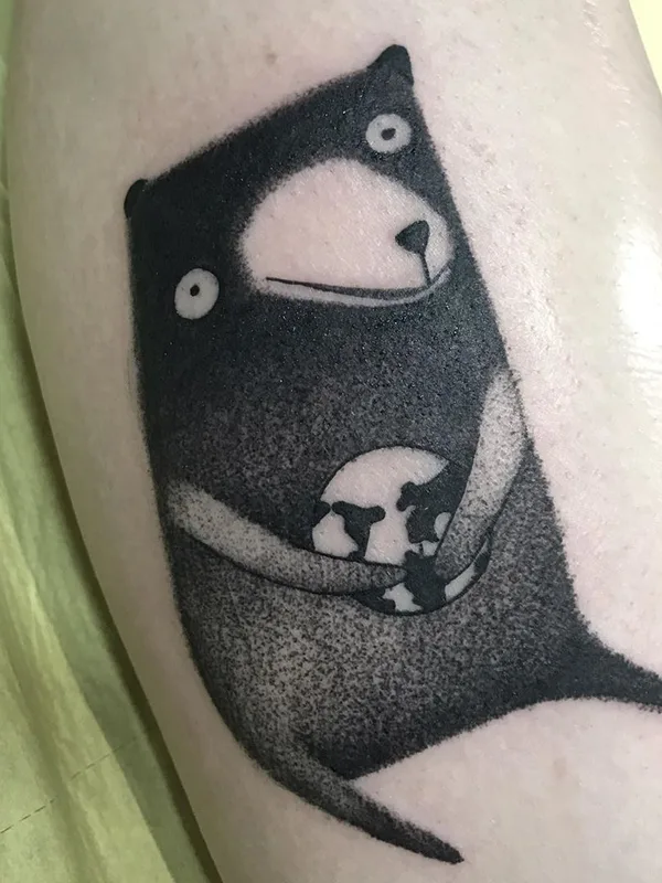 black blackwork tattoo auf forearm #35297 | Tätowierer Wujek