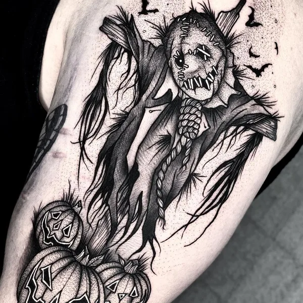 Graphic tattoo by Angelo Parente in Scranton