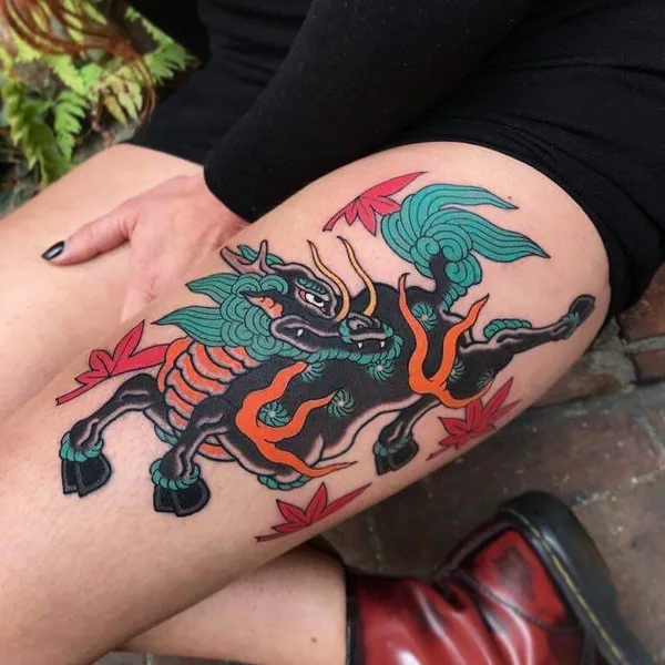 Japanese tattoo by Ian Det in Roma