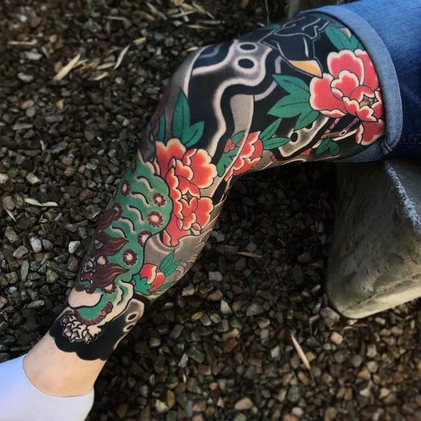 Japanese tattoo by Ian Det in Roma