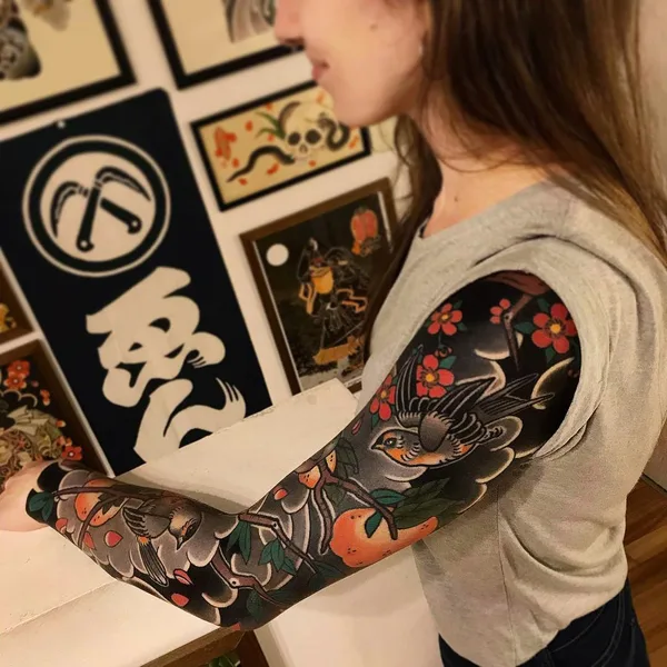 Japanese tattoo by Ian Det in Roma