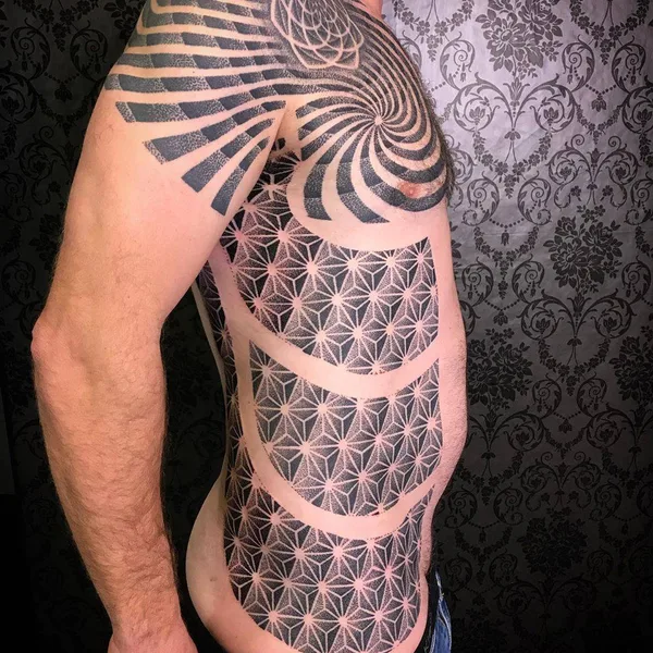 Dotwork tattoo by Deryn Twelve
