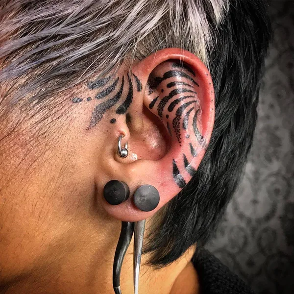 Dotwork tattoo by Deryn Twelve