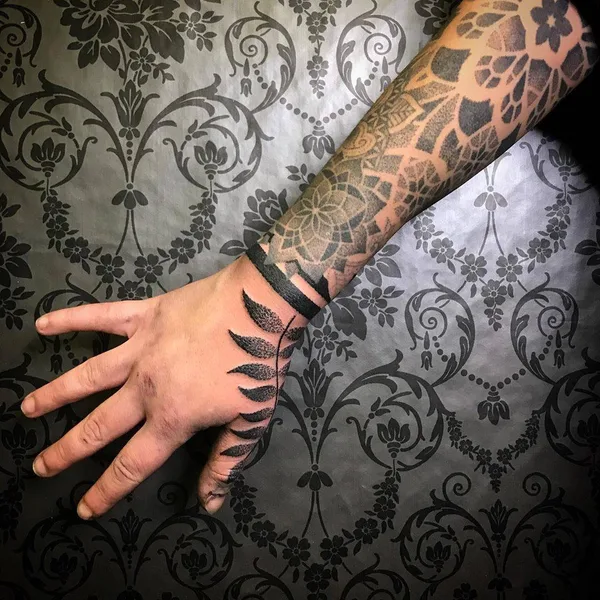 Dotwork tattoo by Deryn Twelve