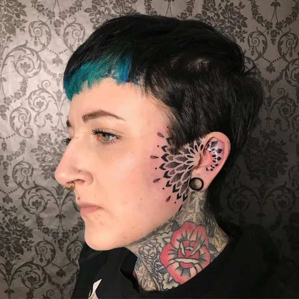 Dotwork tattoo by Deryn Twelve