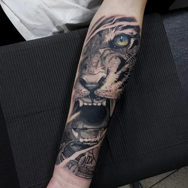 Realism tattoo by Vic Nikkarinen in Новосибирск
