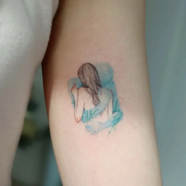 Botanical tattoo by Eunyu in Seoul