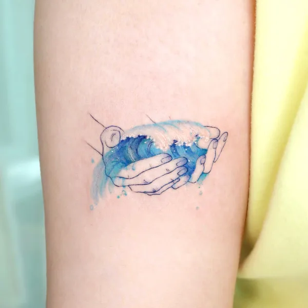 Botanical tattoo by Eunyu in Seoul