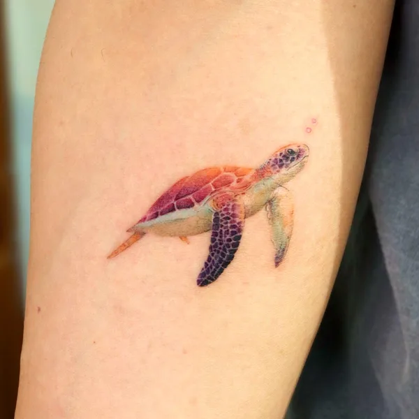 Botanical tattoo by Eunyu in Seoul