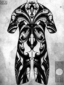 Darklettering tattoo