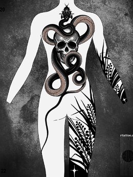Neojapanese tattoo