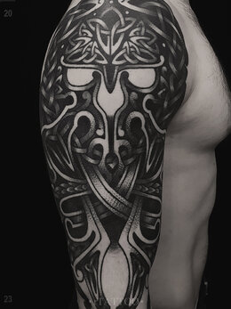 Ornamental tattoo