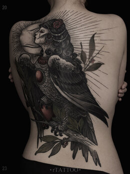 Neotraditional tattoo