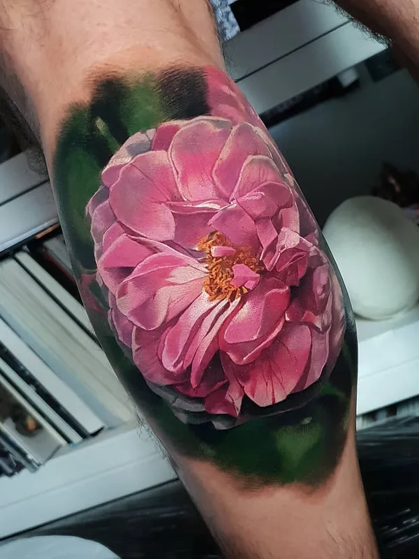 color realism татуировка на calf #30117 | Тату мастер Nick Noonan