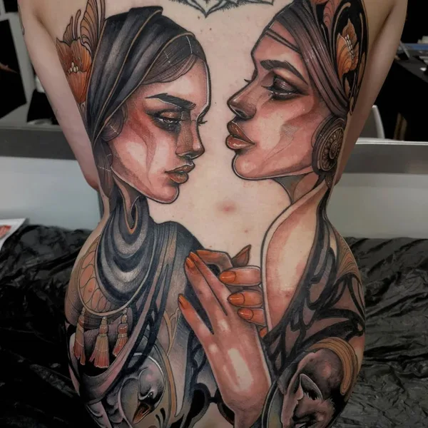 Neo Traditional tattoo by Isabella Chiara Filouino in Rankweil