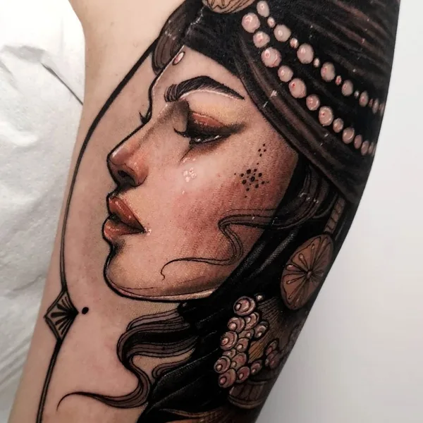 Neo Traditional tattoo by Isabella Chiara Filouino in Rankweil