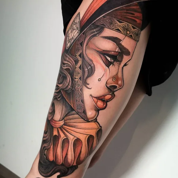 Neo Traditional tattoo by Isabella Chiara Filouino in Rankweil
