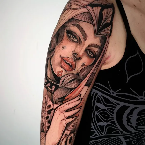 Neo Traditional tattoo by Isabella Chiara Filouino in Rankweil