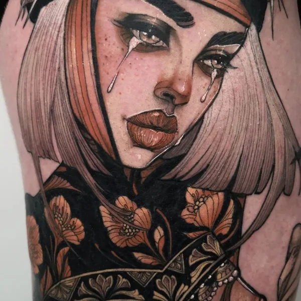 Neo Traditional tattoo by Isabella Chiara Filouino in Rankweil