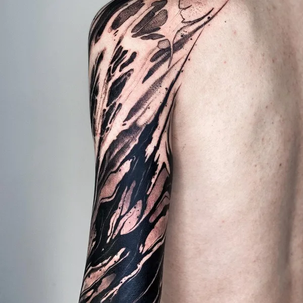 Graphic tattoo by daaamnj in Guangzhou