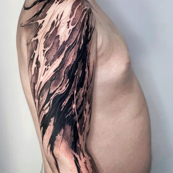 Graphic tattoo by daaamnj in Guangzhou