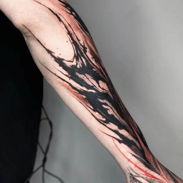 Graphic tattoo by daaamnj in Guangzhou