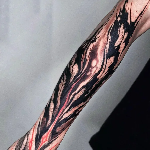 Graphic tattoo by daaamnj in Guangzhou