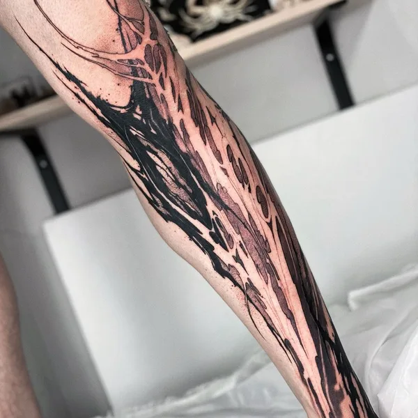 Graphic tattoo by daaamnj in Guangzhou