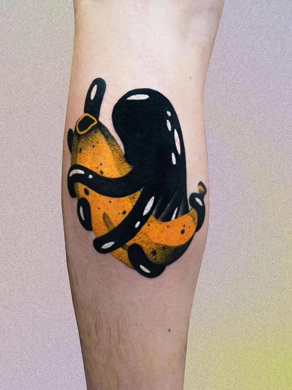 Graphic tattoo by Aleksy Marcinow in Warszawa