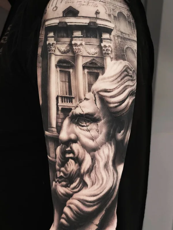 black and grey realism Tatuagem em full sleeve #40701 | Tatuador Giovanni Speranza